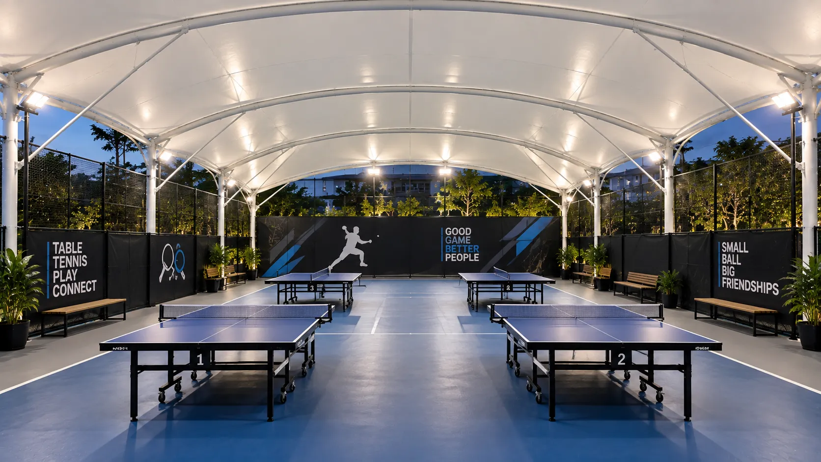 Peneduh Area Tenis Meja