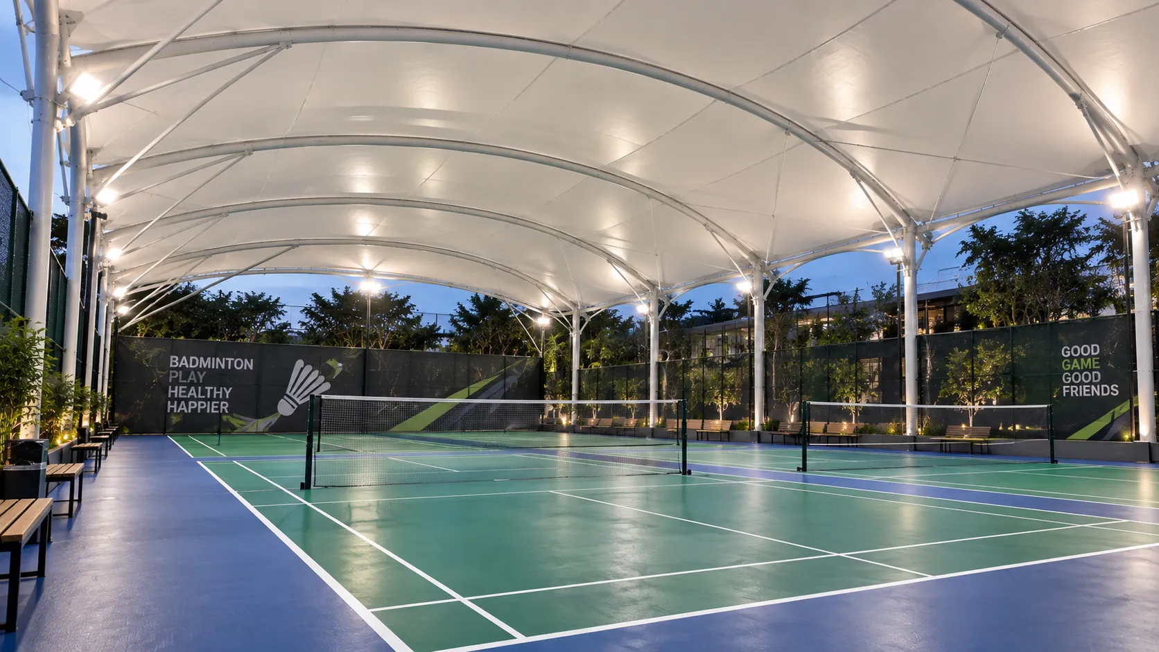 Kanopi Lapangan Badminton